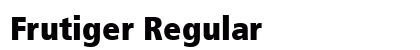 Frutiger Regular Preview