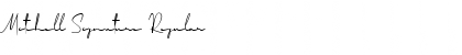 Mitchell Signature Regular Font