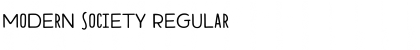 Modern Society Regular Font