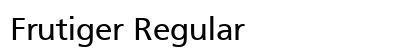 Frutiger Regular Preview