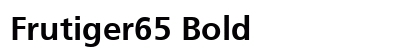 Frutiger65 Bold preview