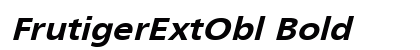 FrutigerExtObl Bold preview