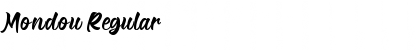 Mondou Regular Font