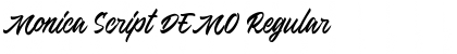 Monica Script DEMO Regular Font
