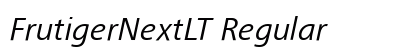 FrutigerNextLT Regular Preview