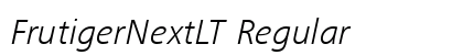 FrutigerNextLT Regular Preview