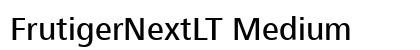 FrutigerNextLT Medium Preview