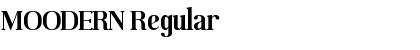 MOODERN Regular Font