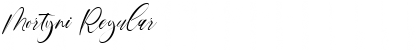 Mortyni Regular Font