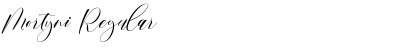 Mortyni Regular Font