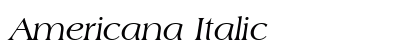 Americana Italic Preview