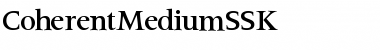 CoherentMediumSSK Regular Font
