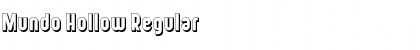 Mundo Hollow Regular Font