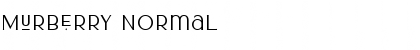 Murberry Normal Font
