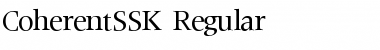 CoherentSSK Regular Font