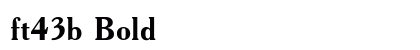 ft43b Bold preview