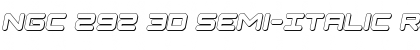 Download NGC 292 3D Semi-Italic Font Download NGC 292 3D Semi-Italic Font
