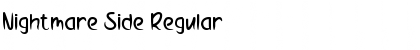 Nightmare Side Regular Font