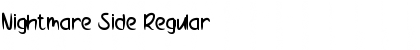 Nightmare Side Regular Font
