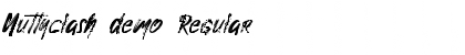 Nuttyclash demo Regular Font