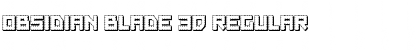 Download Obsidian Blade 3D Font