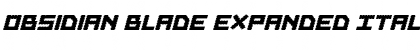 Download Obsidian Blade Expanded Ital Font