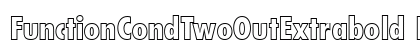 FunctionCondTwoOutExtrabold Regular preview