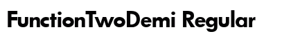 FunctionTwoDemi Regular preview