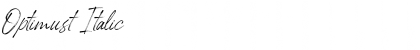 Optimust Italic Font Optimust Italic Font