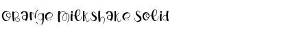 Download Orange Milkshake Font Download Orange Milkshake Font