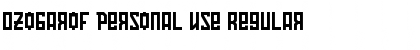 Download Ozobarof Personal Use Font Download Ozobarof Personal Use Font