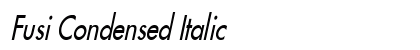 Fusi Condensed Italic Preview