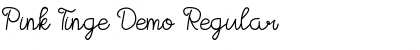 Download Pink Tinge Demo Font Download Pink Tinge Demo Font