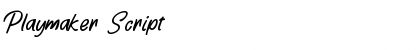 Download Playmaker Font Download Playmaker Font