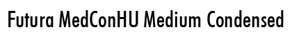 Futura MedConHU Medium Condensed preview