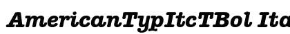AmericanTypItcTBol Italic preview