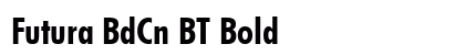 Futura BdCn BT Bold preview
