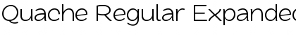 Quache Regular Expanded Font Quache Regular Expanded Font