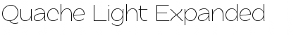 Quache Light Expanded Font Quache Light Expanded Font