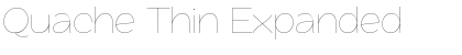 Quache Thin Expanded Font