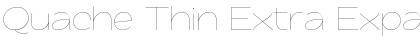 Quache Thin Extra Expanded Font