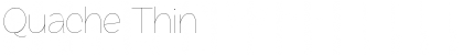 Quache Thin Font