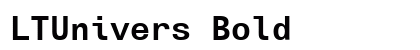 LTUnivers Bold preview