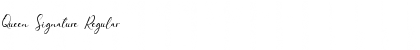 Queen Signature Regular Font Queen Signature Regular Font