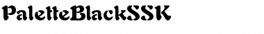 PaletteBlackSSK Regular Font