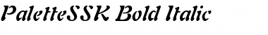 PaletteSSK Bold Italic Font