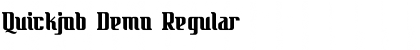 Quickjob Demo Regular Font