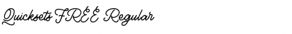 Quicksets FREE Regular Font