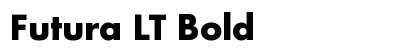 Futura LT Bold preview