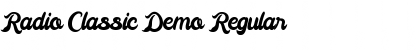 Download Radio Classic Demo Font